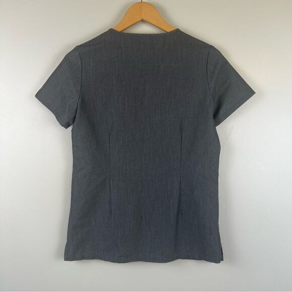 Figs Pacora women's XXS scrub top in Graphite Kangaroo pocket Style W18SW1001 - Picture 3 of 7